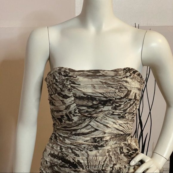 NWT Le Chateau Snake Print Strapless Dress - Picture 12 of 17